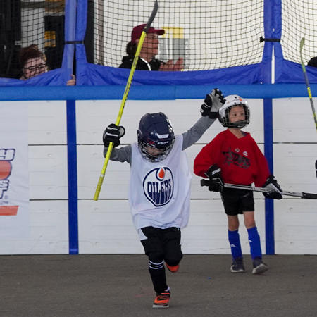 Ice District Classic 3 on 3 Ball Hockey Game