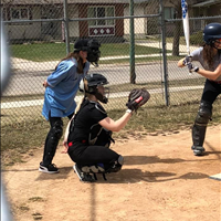 Learning to be an umpire for Bonivital Softball