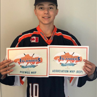 Brendyn V -Peewee MVP + Association MVP