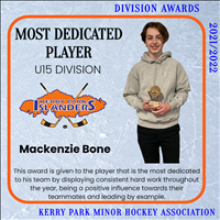 U15 Most Dedicated Player