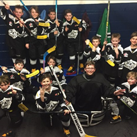 2018-2019 Atom 1 Vipers Players wore gold laces and taped their sticks gold to support a player in Saskatoon fighting Leukemia.