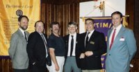 1989: Sec/Tres. Joe Watson, Bev McFarland, Art Stager, VP Craig Findlay, Pres. Tom Leatham & Lt. Gov. Grant Hughes 